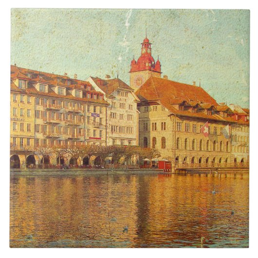 Azulejo Polaroids from Lucerne タイル (正面)