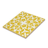  Azulejo Portuguese Mediterranean Yellow&White タイル (側面)