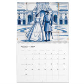 Azulejo Romance Portuguese Art Calendar 2026 カレンダー (2月 2027)