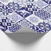Azulejosパターンが付いている美しい包装紙 ラッピングペーパー (角)