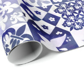 Azulejosパターンが付いている美しい包装紙 ラッピングペーパー (ロールコーナー)