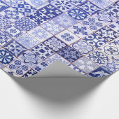 Azulejosパターンが付いている美しい包装紙 ラッピングペーパー (角)