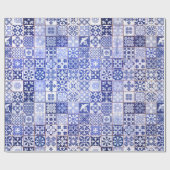 Azulejosパターンが付いている美しい包装紙 ラッピングペーパー (フラット)