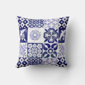 Azulejosパターン枕 クッション (裏面)