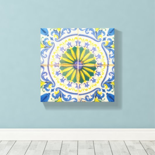 Azulejos キャンバスプリント (インサイチュ (ウッドフロア))