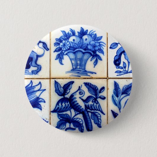 Azulejos 缶バッジ (正面)