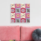 Azulejos CGツイスト付き幾何学的タイル キャンバスプリント (インサイチュ (リビング))