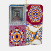 Azulejos CGツイスト付き幾何学的タイル セラミックオーナメント (右)