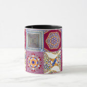 Azulejos CGツイスト付き幾何学的タイル マグカップ (中央)