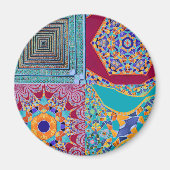 Azulejos CGツイスト付き幾何学的タイル マグネット (正面)