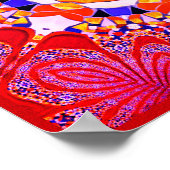 Azulejos Geometric Tiles with a CG twist ポスター (角)