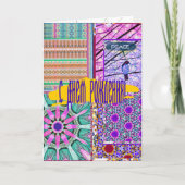 Azulejos Geometric Tiles with Bird of Peace カード (正面)