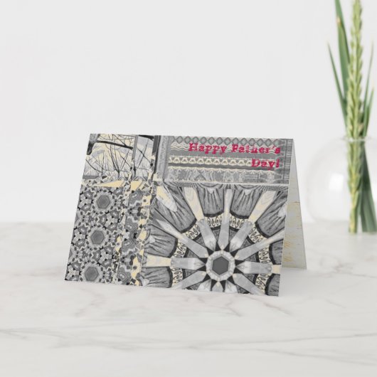 Azulejos Geometric Tiles with Bird of Peace カード (正面)