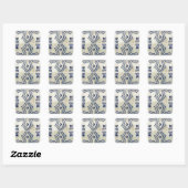 Azulejos, Portuguese Tiles スクエアシール (シート)