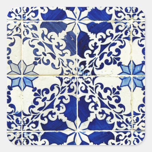 Azulejos, Portuguese Tiles スクエアシール (正面)
