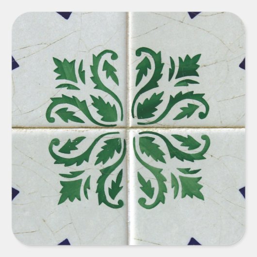 Azulejos, Portuguese Tiles スクエアシール (正面)