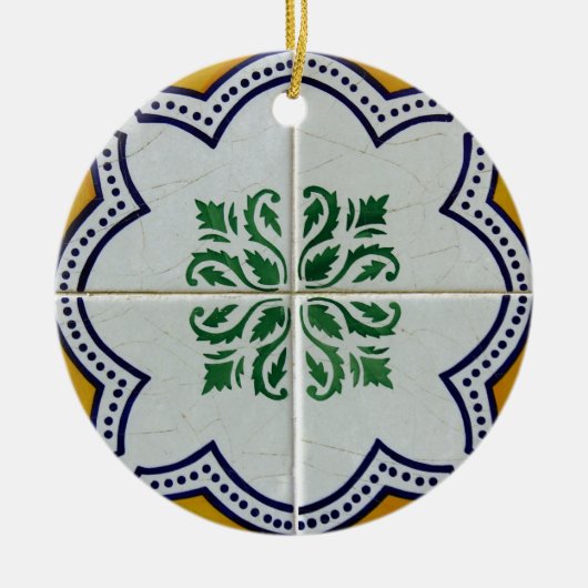 Azulejos, Portuguese Tiles セラミックオーナメント (正面)