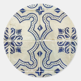 Azulejos, Portuguese Tiles ラウンドシール