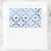 Azulejos, Portuguese Tiles 長方形シール (バッグ)