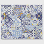 Azulejos tiles patchwork. Seamless colorful patchw ラッピングペーパー (フラット)