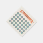 Azura Crest Baby Shower Paper Napkins スタンダードカクテルナプキン (角)