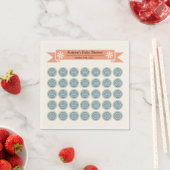 Azura Crest Baby Shower Paper Napkins スタンダードカクテルナプキン (インサイチュ)