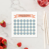 Azura Crest Baby Shower Paper Napkins with Designs スタンダードカクテルナプキン (インサイチュ)