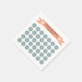 Azura Crest Baby Shower Paper Napkins with Designs スタンダードカクテルナプキン (角)