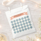 Azura Crest Modern Baby Shower Favor Bags フェイバーバッグ (クリップ留めされた状態)