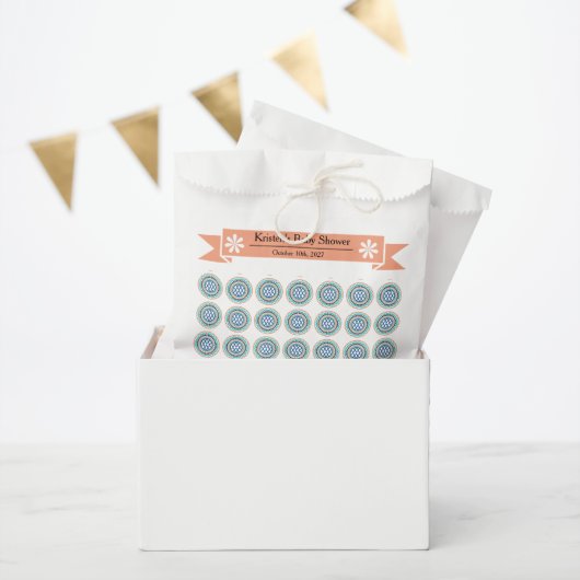 Azura Crest Modern Baby Shower Favor Bags フェイバーバッグ (パーティー)