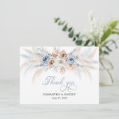 Azureと金ゴールドの調和結婚：のサンキューカード サンキューカード (スタンド正面)