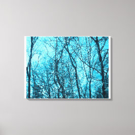 Azureのフォレスト キャンバスプリント