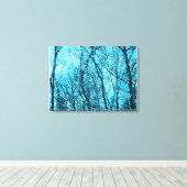 Azureのフォレスト キャンバスプリント (インサイチュ (ウッドフロア))