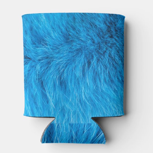 Azureの毛皮のテクスチャ、動物の毛皮を閉じる。 缶クーラー (裏面)