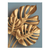 AzureのGilded Monstera フォトプリント (正面)
