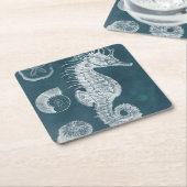 Azureシーホース勉強I スクエアペーパーコースター (アングル)