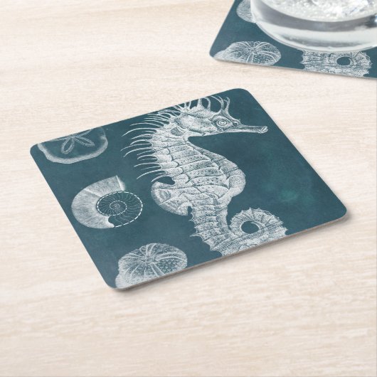 Azureシーホース勉強I スクエアペーパーコースター (アングル)