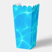 Azureターコイズブルー水反射ミニマリズム フェイバーボックス (裏面)