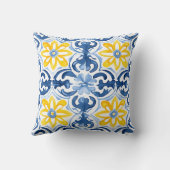 Azureパター地中海のン装飾用クッション クッション (裏面)