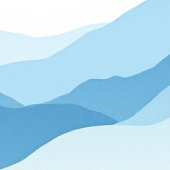 Azureピークスシャワーカーテン シャワーカーテン