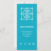 Azure教会ウェルカムカード 招待状 (正面)