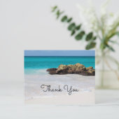 Azure海サンディビーチ写真ありがとう ポストカード (スタンド正面)