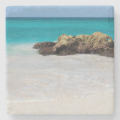 Azure海サンディビーチ写真 ストーンコースター (正面)
