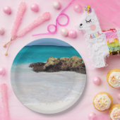 Azure海サンディビーチ写真 ペーパープレート (パーティー)