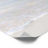 Azure海サンディビーチ写真 ポスター (角)