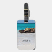 Azure海サンディビーチ写真 ラゲッジタグ (正面縦)