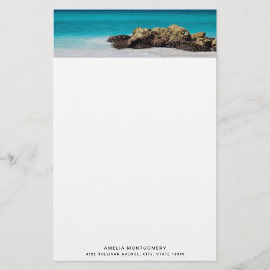 Azure海サンディビーチ写真 便箋 (正面)