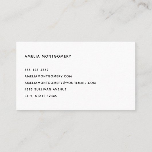 Azure海サンディビーチ写真 名刺 (裏面)