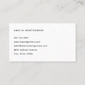 Azure海サンディビーチ写真 名刺 (裏面)