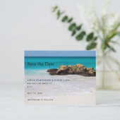 Azure海サンディビーチ結婚写真 案内ポストカード (スタンド正面)